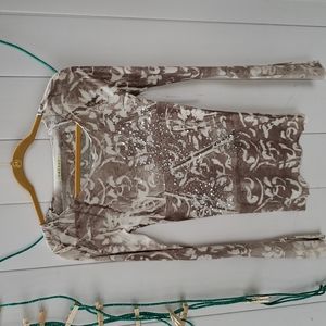 CUTE VELVET BEDAZZLED SHIRT.